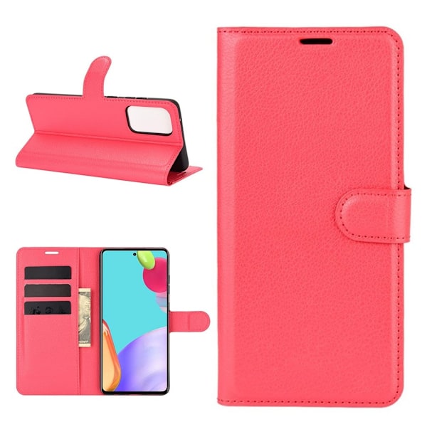 Classic Samsung Galaxy A52 5G flip kuoret - Punainen Red