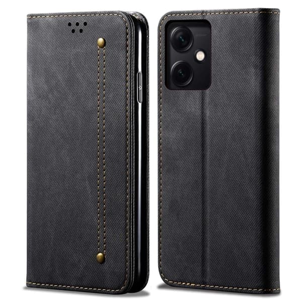 Jeans Xiaomi Redmi Note 12 Flippetui - Svart Black