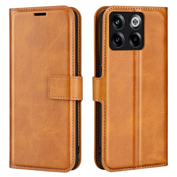 Læretui med Lommebok til OnePlus Ace Pro / 10t - Gul Yellow