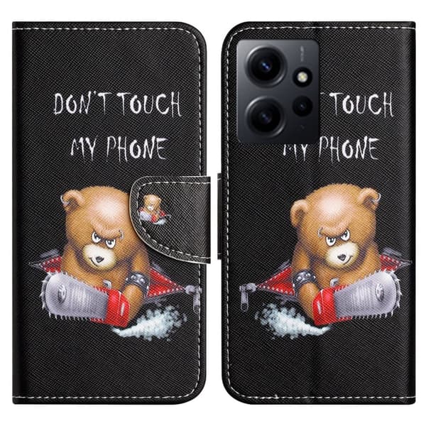 Wonderland Xiaomi Redmi Note 12 Flip Etui - Bjørn Black