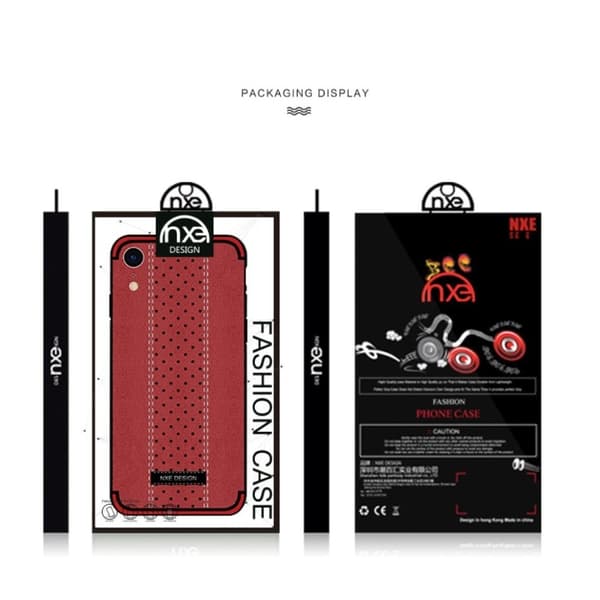 NXE iPhone Xr soft case med syninger - Rød Red