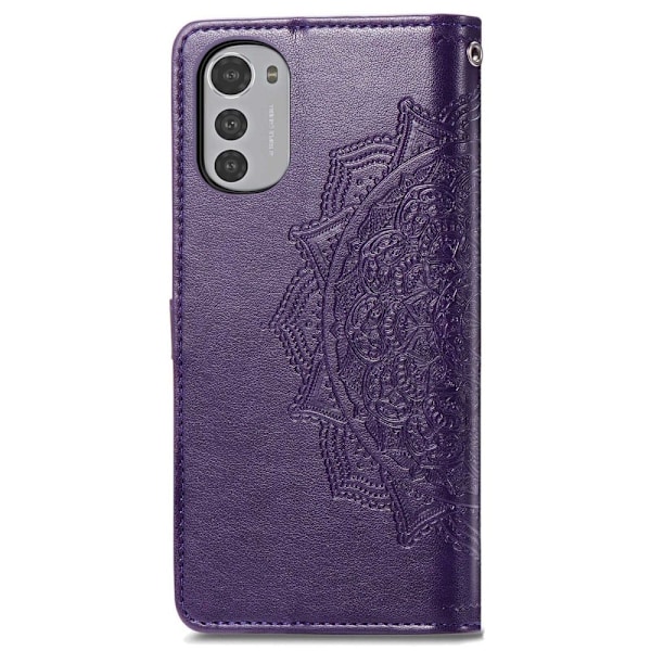 Mandala Motorola Moto E32 Flippetui - Lilla Purple