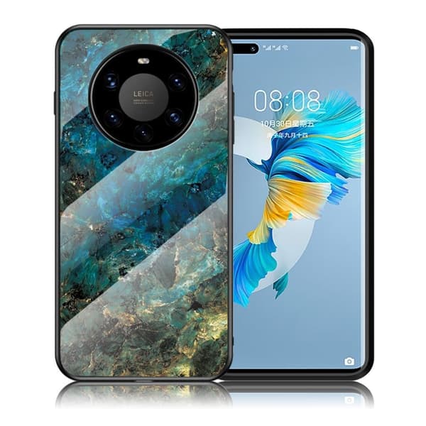 Fantasy Marble Huawei Mate 40 Pro Plus kotelot - [Patteri/Color] Green