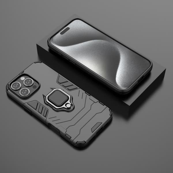 Stöttåligt Panther iPhone 16 Pro Max skal - Svart Svart