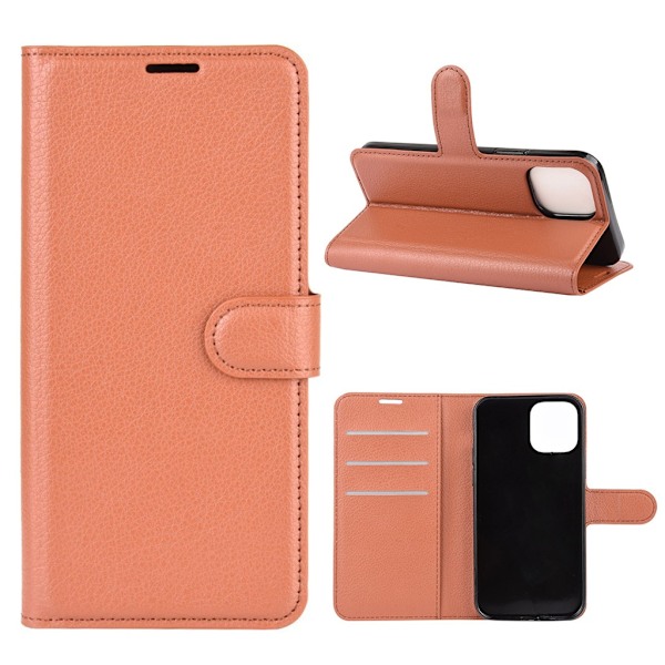 Classic iPhone 12 / 12 Pro etui - Ruskea Brown