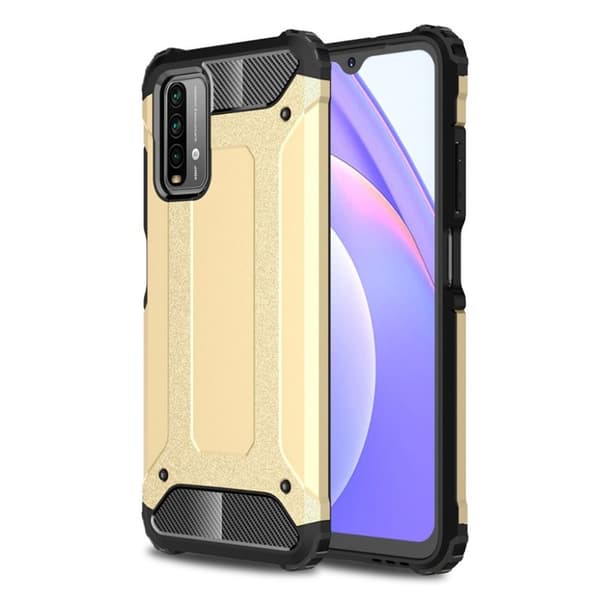 Armour Guard Xiaomi Poco M3 / Xiaomi Redmi Note 9 skal - Guld Guld