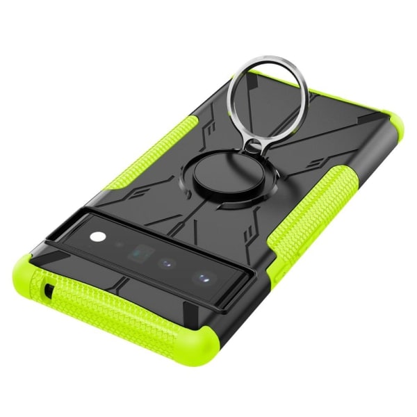 Kickstand-cover med magnetisk plade til Google Pixel 6 Pro - Grøn Green