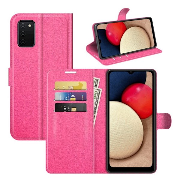 Classic Samsung Galaxy A03s flip etui - Rose Pink