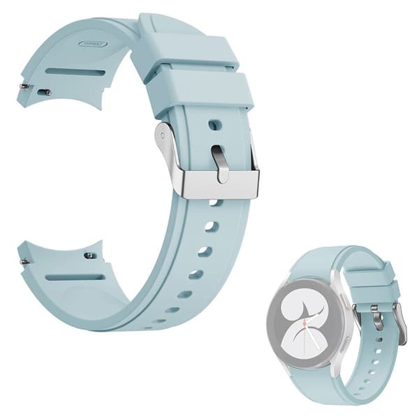 Enkelt klockarmband i silikon för Samsung Watch 4 - Baby Blå Blå