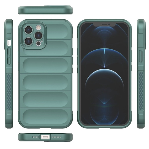 Mjukt greppformat iPhone 12 Pro Max skal - Silver/Grå Silvergrå