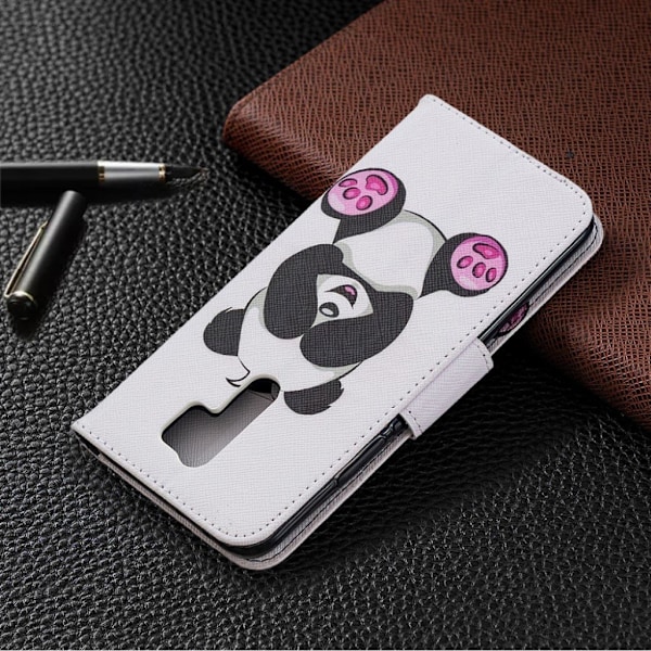 Wonderland Xiaomi Redmi 9 Flip etui - Genert panda White