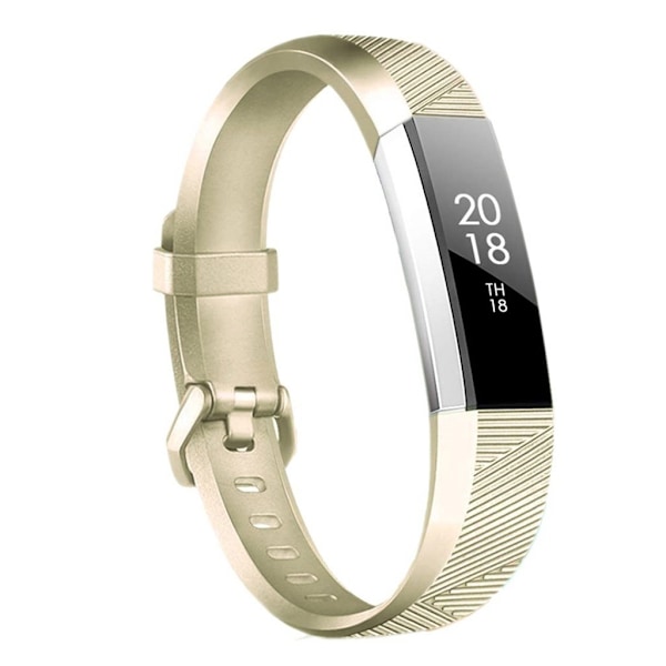 Fitbit Alta silikone shiny rem - guld Gold