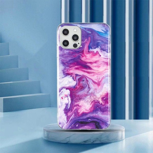Marmormotiv iPhone 12 Pro Max skal - Flerfärgad multifärg