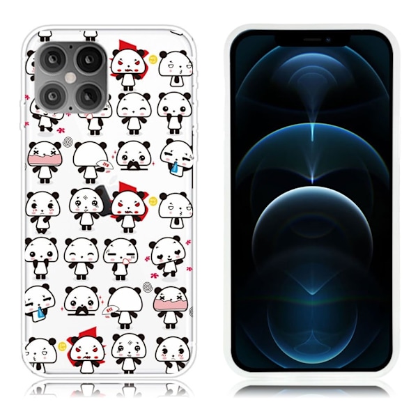 Deco iPhone 12 Pro Max skal - Liten Panda Vit