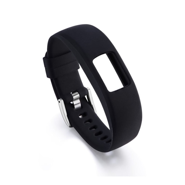 Garmin VivoFit 4 klockarmband träningsklocka i silikon elastiskt mjuk - Svart längd 23cm Svart