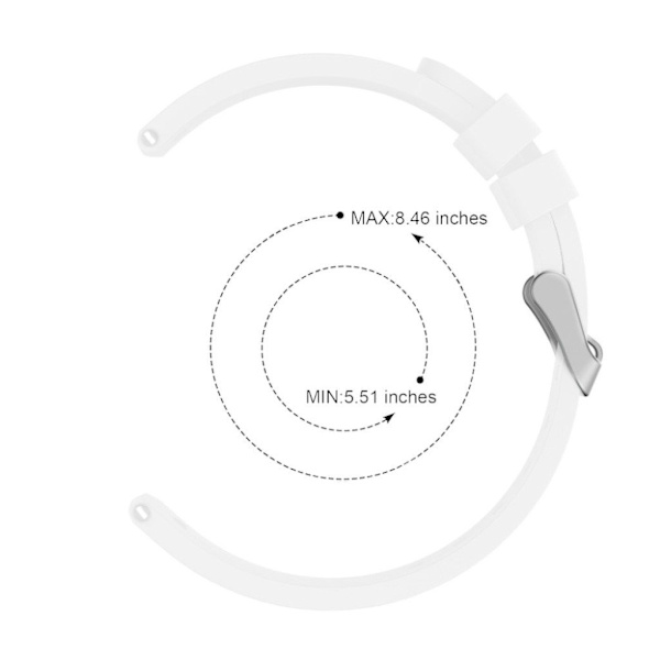 Samsung Galaxy Watch Active Stribe silikone Urrem - Hvid White