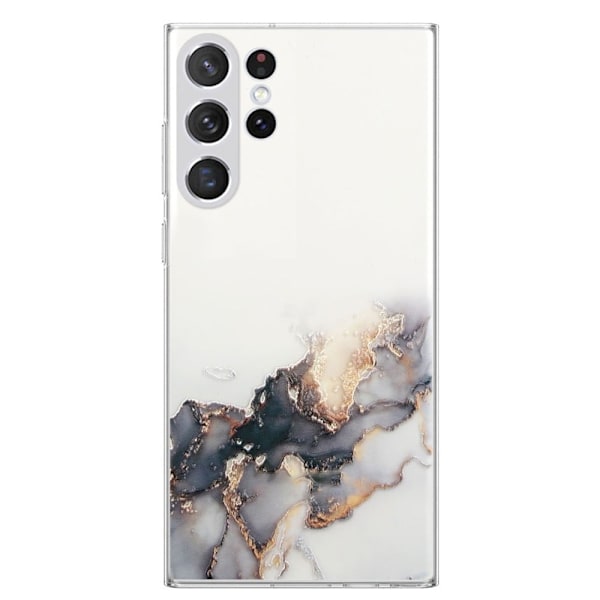 Marble Samsung Galaxy S23 Ultra Etui - Sort Black
