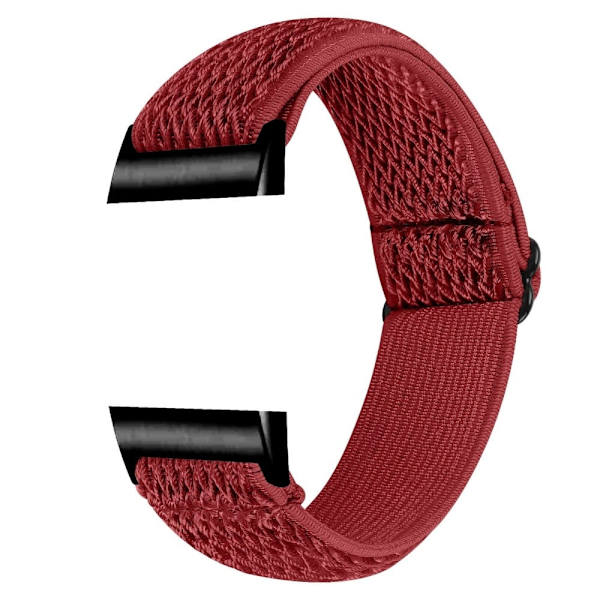 Fitbit Charge 4 / 3 elastisk nylonrem - Rød Red