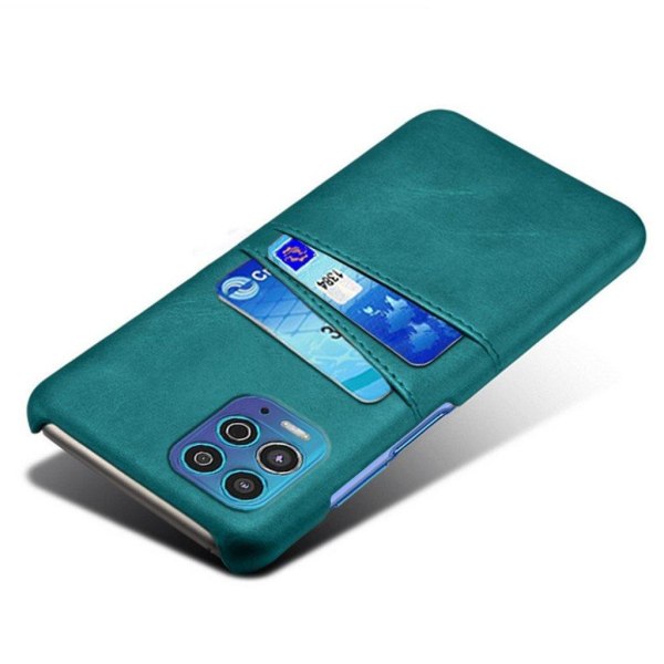 Dual Card Etui Motorola Moto G100 / Edge S - Grøn Green