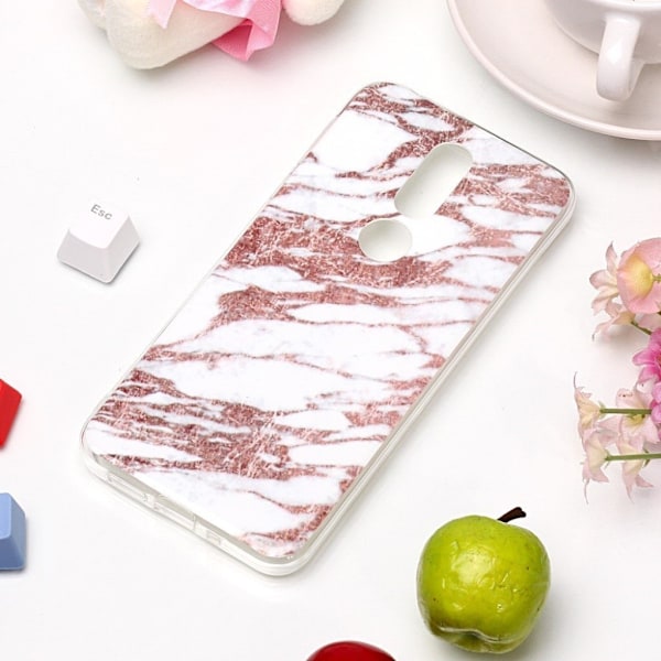 Nokia 7.1 marmor mønster etui - stil J Brown
