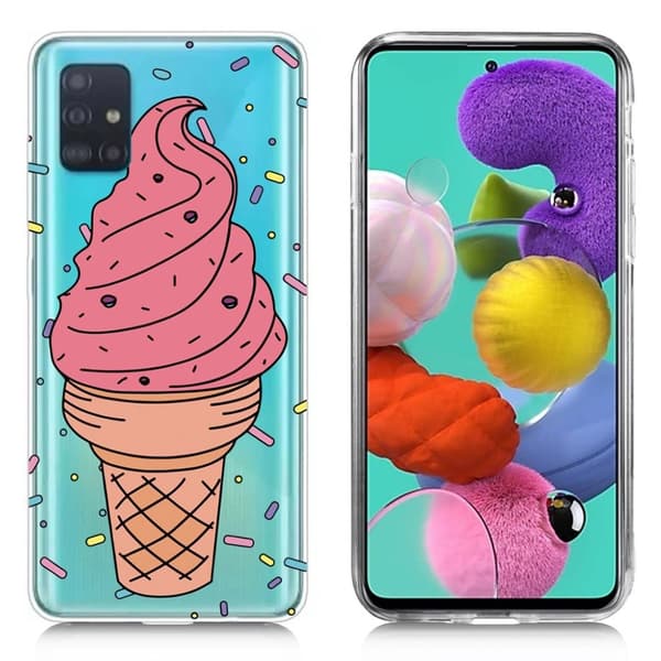 Deco Samsung Galaxy A51 kotelot - Jäätelö Pink