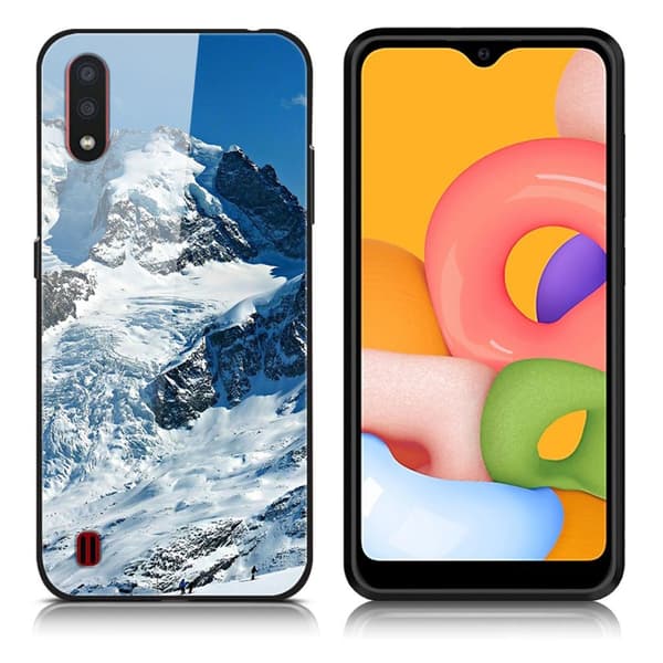 Fantasy Samsung Galaxy A01 deksel - Snow Mountain Blue