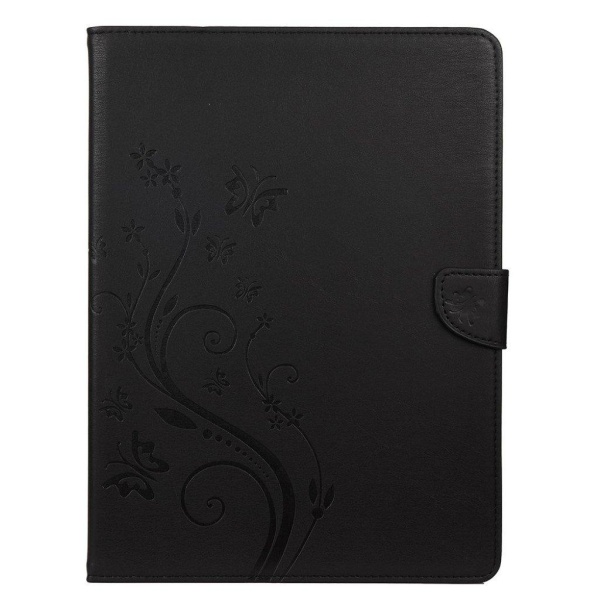 iPad Pro 11 inch (2020) butterfly imprint leather flip case - Bl Black