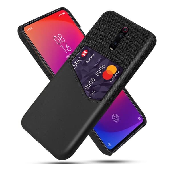 Bofink Xiaomi Redmi K20 Pro cover med kortholder - Sort Black