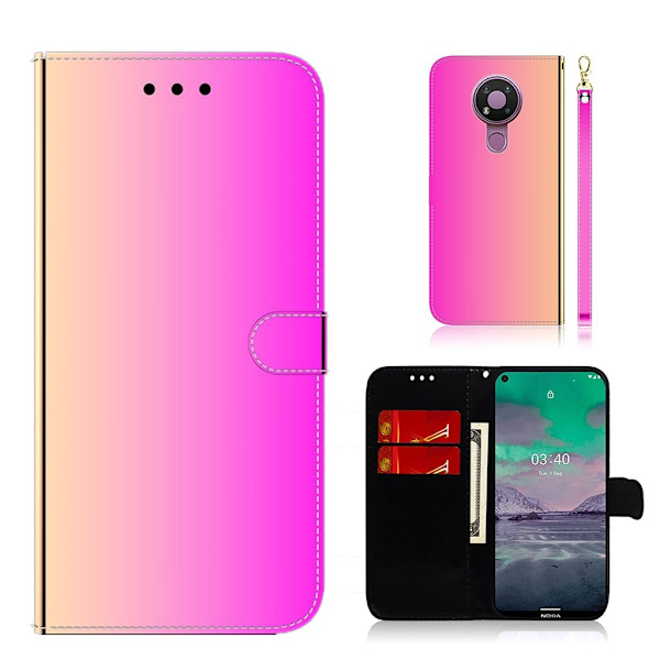 Mirror Nokia 3.4 Flippetui - Rose Pink