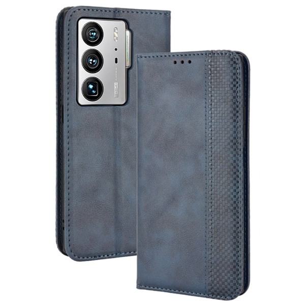 Bofink Vintage ZTE Axon 40 Ultra nahkakotelo - Sininen Blue