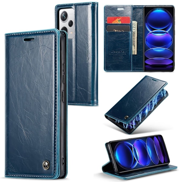 CaseMe Xiaomi Redmi Note 12 Pro Smooth Etui - Blå Blue