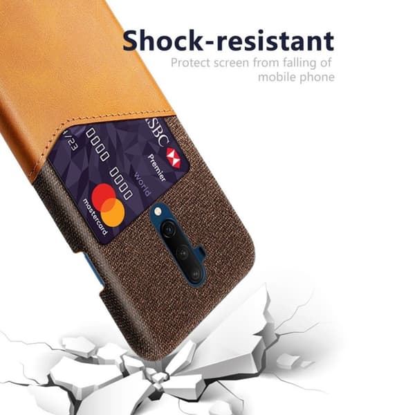 Bofink OnePlus 7T Pro Card Kuoret - Ruskea Brown