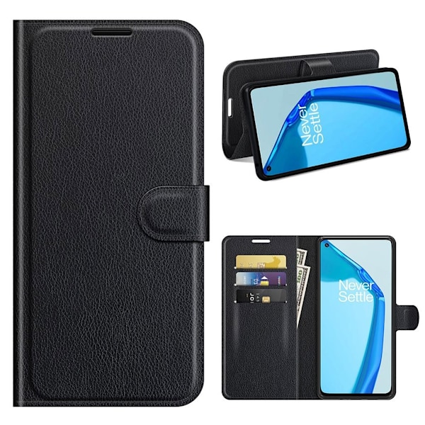 Classic OnePlus 9R Flip etui - Sort Black