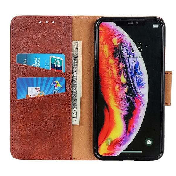 Crazy Horse Samsung Galaxy A40 lædercover - brun Brown