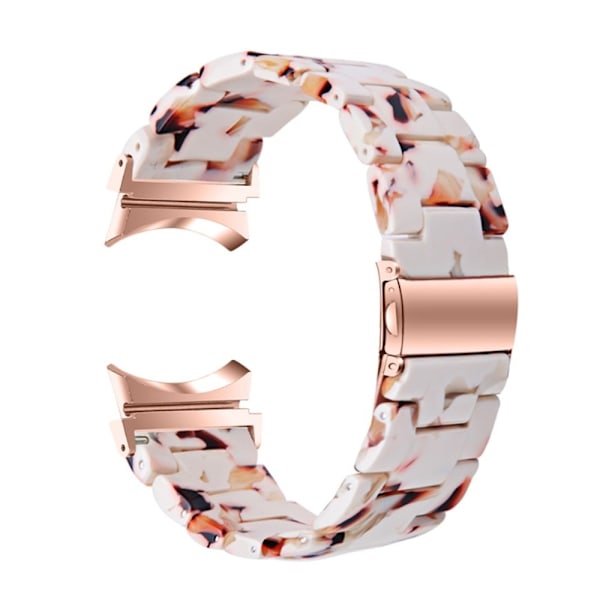 Samsung Galaxy Watch 5 / 5 Pro / 4 klockarmband i resinstil - Nougat Mönster Rosa