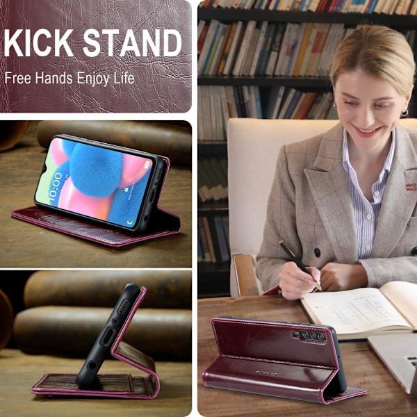 CaseMe Samsung Galaxy A50s / A50 / A30s Smooth Suojakotelo - Punainen Red