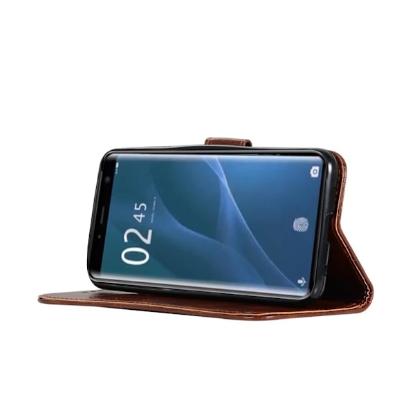 Sony Xperia XZ4 premium vintage læder flip etui - Kaffe Brown