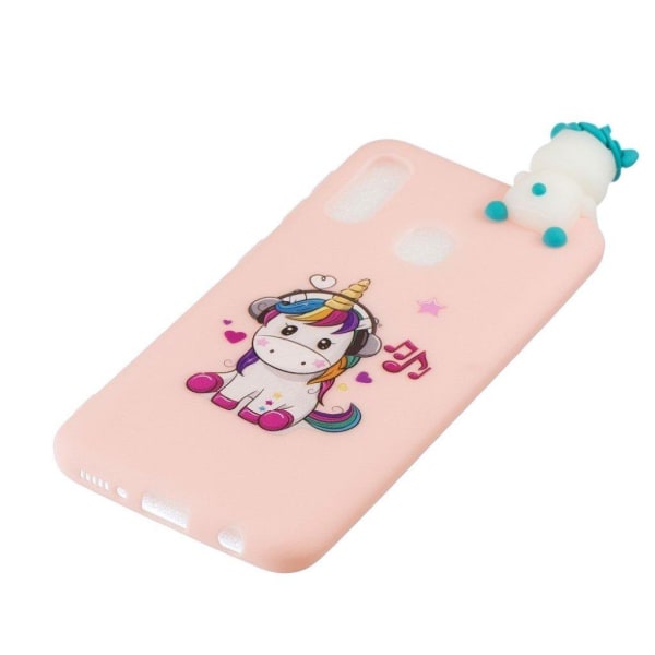 Cute 3D Samsung Galaxy A20e skal - Rosa Rosa