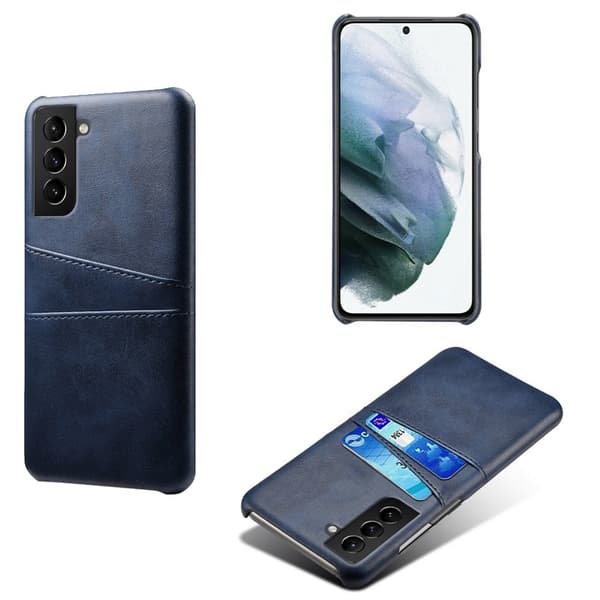 Samsung Galaxy S22 Plus skal med korthållare - Blå Blå