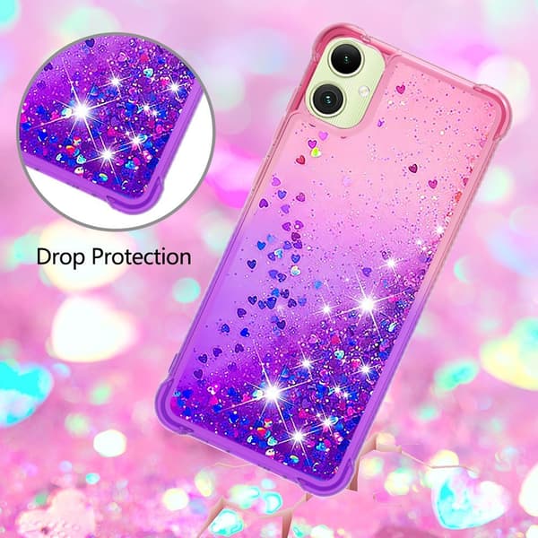 Princess Samsung Galaxy A06 kotelot - Pinkki + Violetti Purple