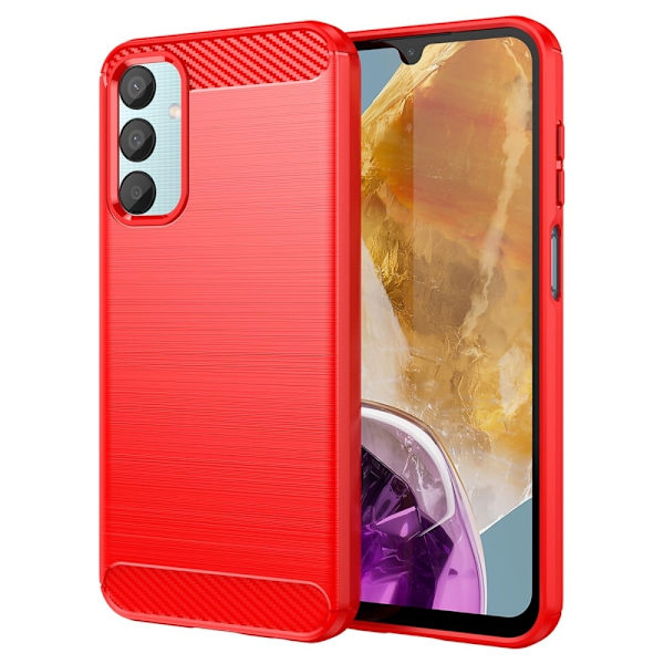 Carbon Flex Samsung Galaxy M15 deksel - Rød Red