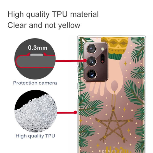 Samsung Galaxy Note 20 Ultra-etui til jul - Stjerne Brown