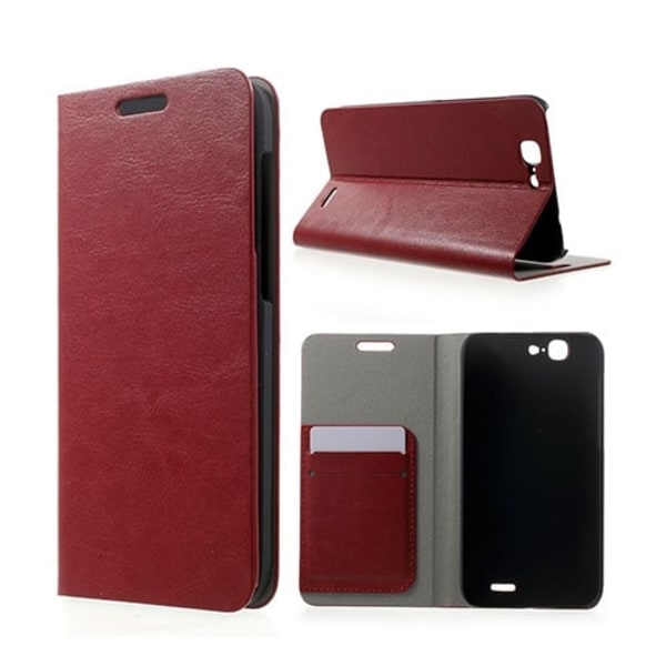 Mankell Huawei Ascend G7 Nahkakotelo - Punainen Red