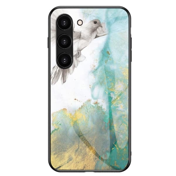 Fantasy Marble Samsung Galaxy S23 Cover - Flyvende Due Marmor Green