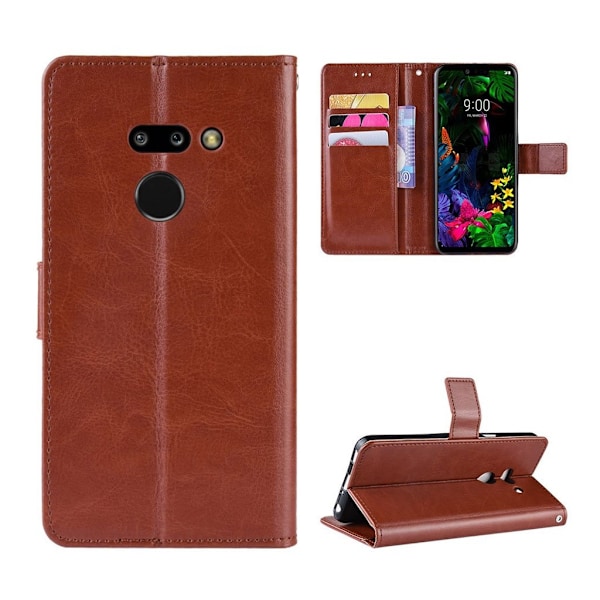 Crazy Horse LG G8 ThinQ læder etui - Brun Brown