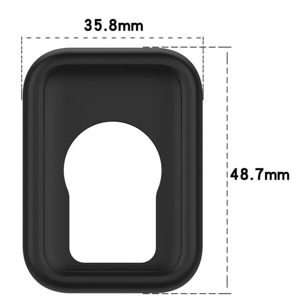 Xiaomi Smart Band 8 Pro kellonauha Silikoni naarmuuntumaton hihna kotelolla - Harmaa Silver grey