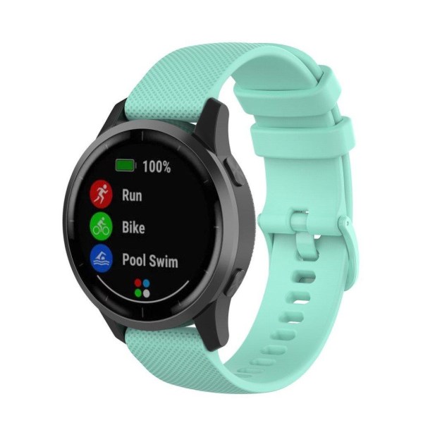 Garmin Vivoactive 4 silikone urrem - Cyan Green