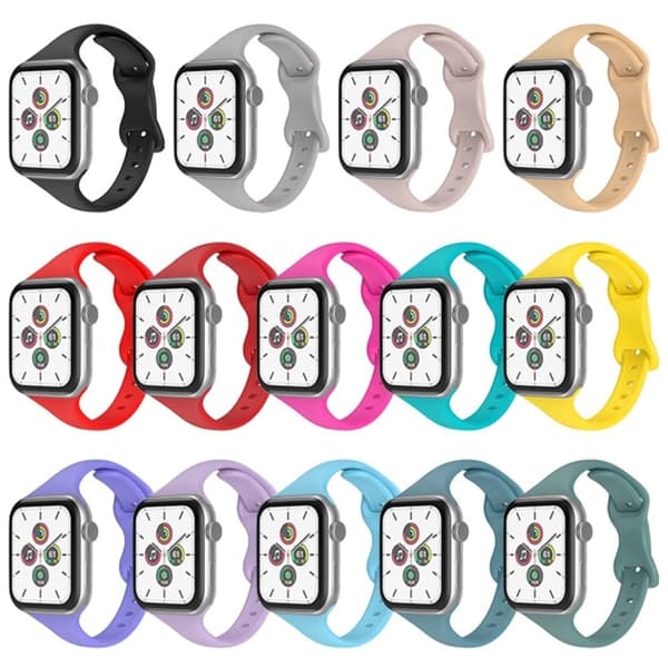 Apple Watch (45 mm) enkel urrem i silikone - Lilla Purple