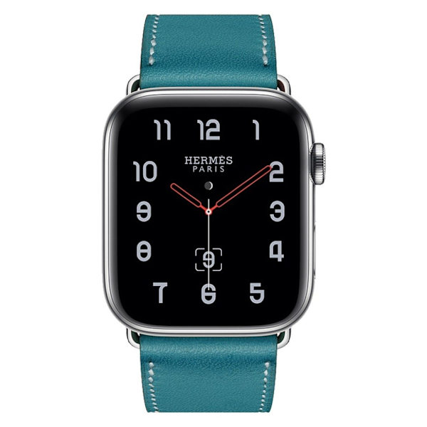 Apple Watch Series 4 44mm ægte læder Urrem - Blå Blue