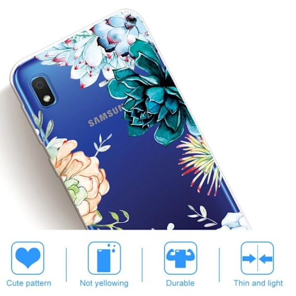 Deco Samsung Galaxy A10 skal - Olika Blommor multifärg